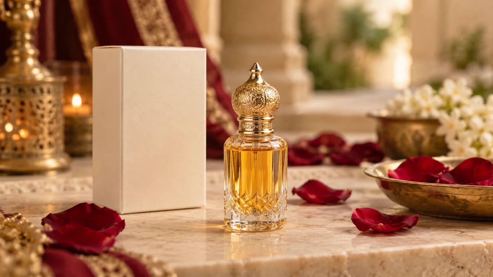 Small traditional attar perfume bottle
