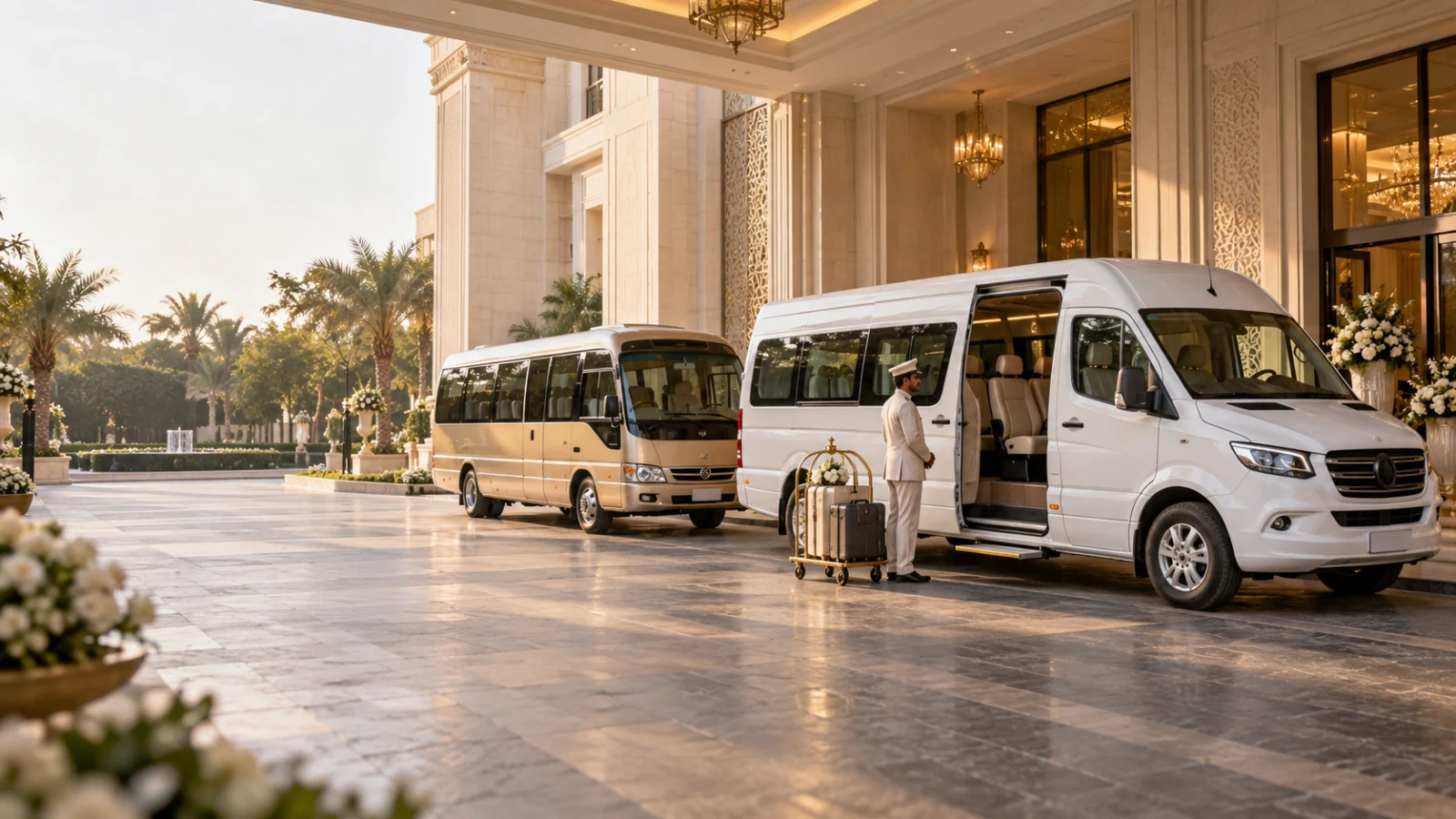 Guest Vans & Minibuses — illustrative collection scene
