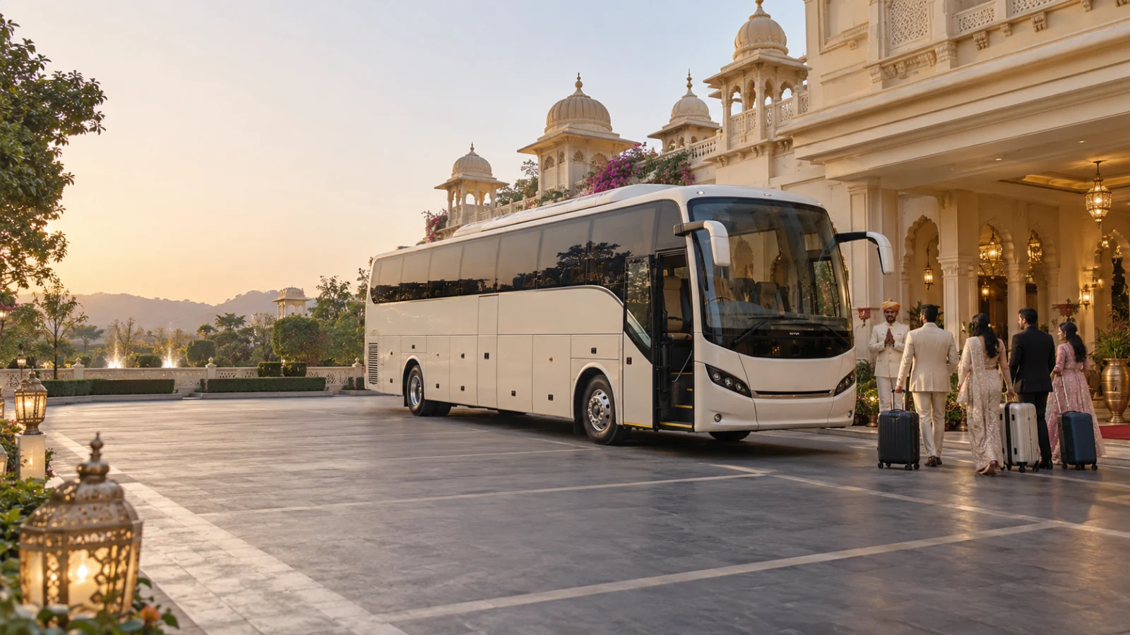 Wedding Buses & Coaches — illustrative collection scene