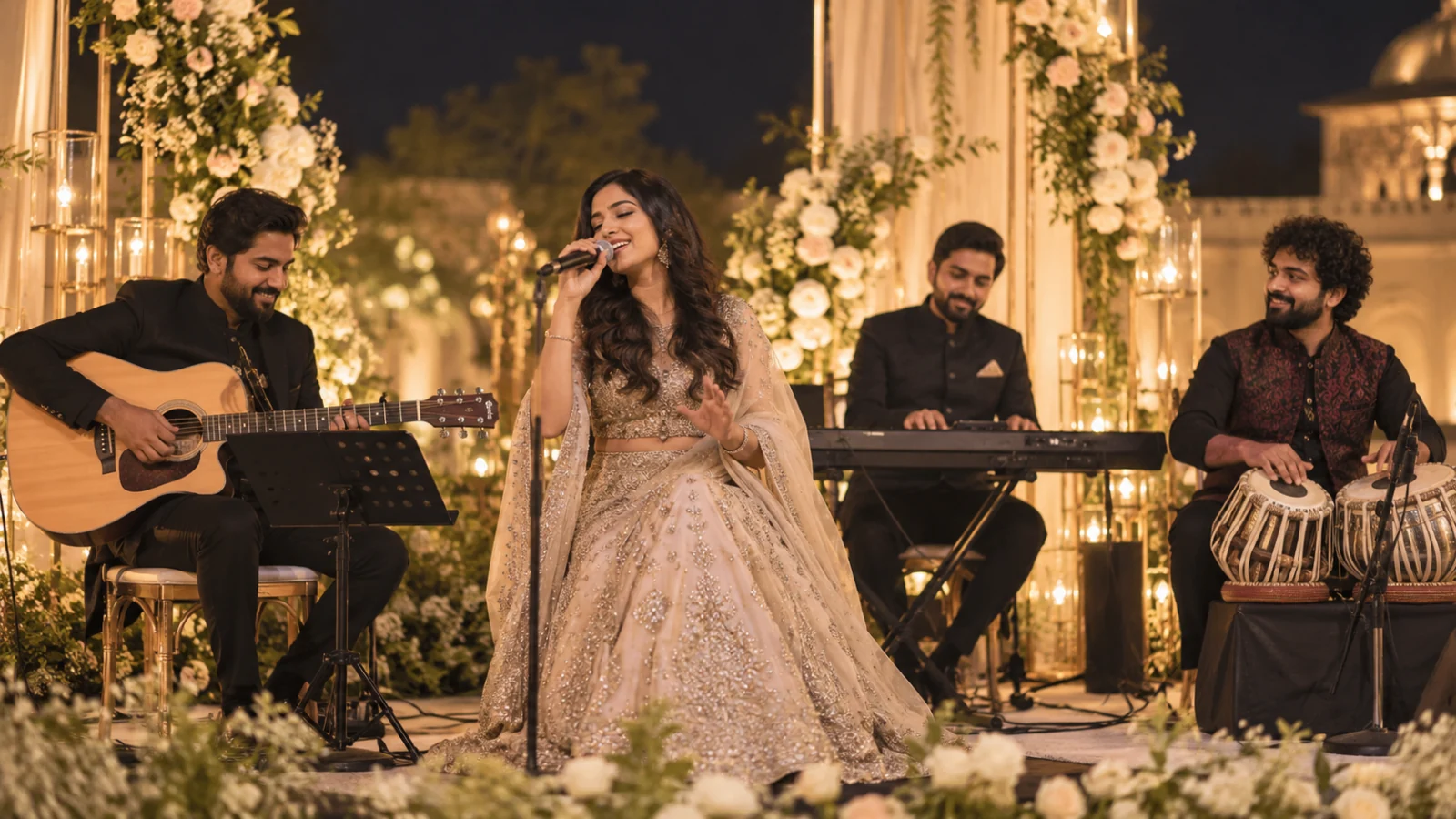 Singers & live bands — illustrative performance scene