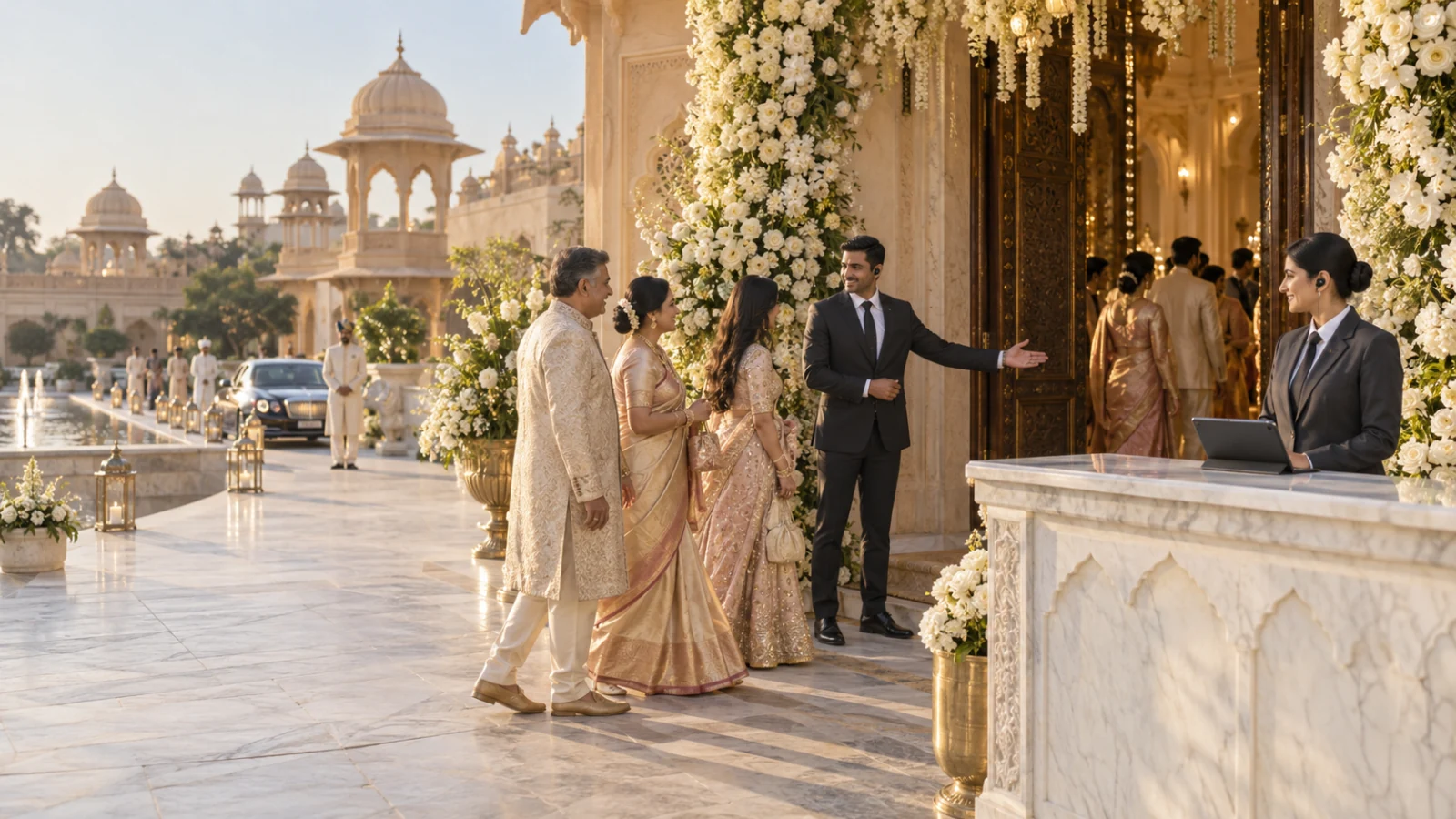 Illustrative wedding event security team